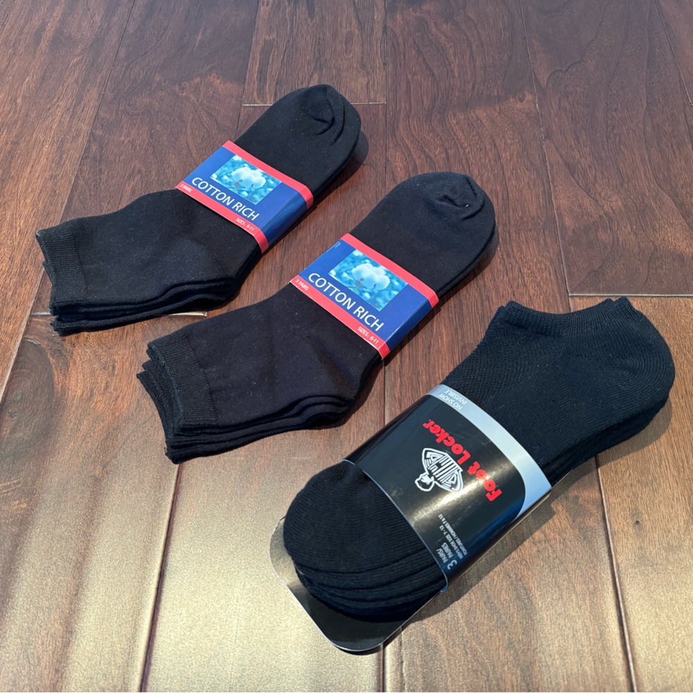 Footlocker No-show Socks + Cotton Rich Dress Socks